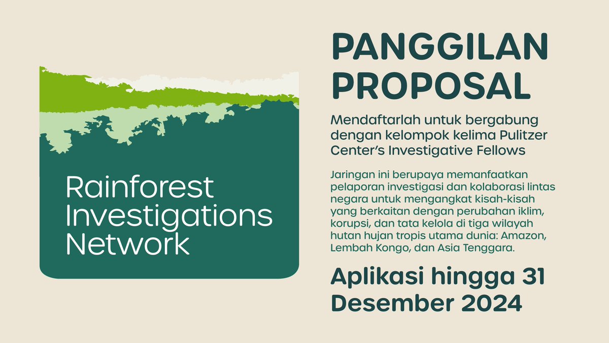 Dalam sesi ini, Anda dapat mengajukan pertanyaan kepada editor RIN tentang proposal Anda dan mendapatkan wawasan tentang apa yang sedang dicari oleh jaringan ini. Sesi dalam bahasa Id:

🗓️ 4 Desember
Pukul 16.00 WIB di Jakarta
Daftar: bit.ly/4h6WOyi