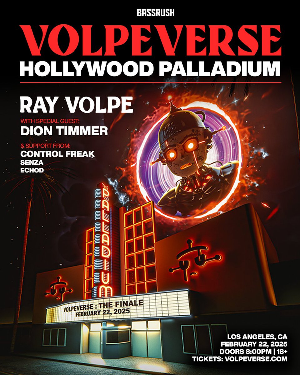 VOLPEVERSE: LOS ANGELES 😈
FEBRUARY 22, 2025 @ HOLLYWOOD PALLADIUM

PRE-SALE DEC 04 @ 11AM PT
» sign up: volpeverse.com

ON-SALE DEC 05 @ 11AM PT

we’re going ALL OUT for this audio/visual show aka MORE LASERS + PRODUCTION THAN EVER! i really hope to see you there 😭