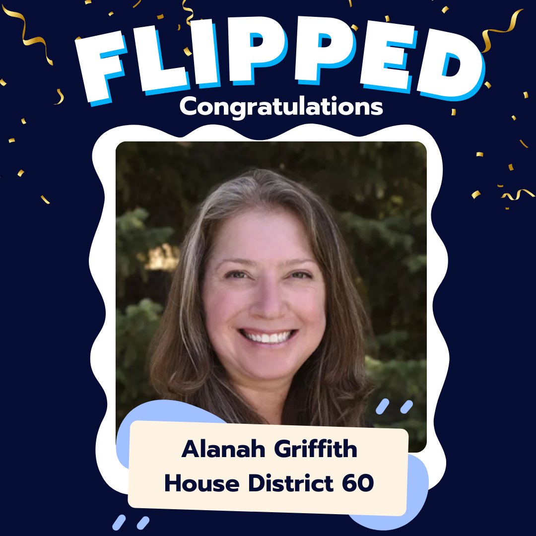 _MDLCC's tweet image. Experience and dedication flipped another seat! Alanah Griffith showed great results through decades of advocacy for her clients and volunteering in the community. Now, she is proud to represent HD 60 and solve the challenges Montanans face. #mtpol #mtleg