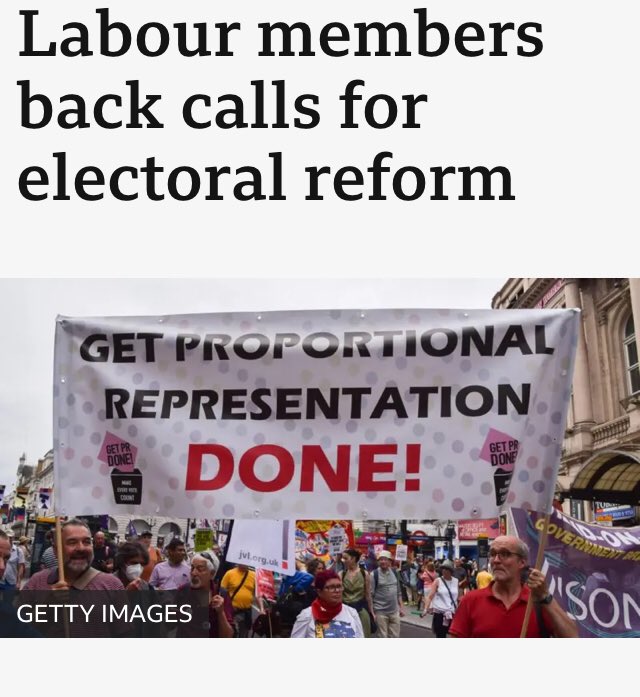 “The official Labour Party position is support a change to the voting system”
Alex Sobel 
Labour MP &amp; Chair of the APPG for Fair Elections 

#ProportionalRepresentation 
#getPRdone