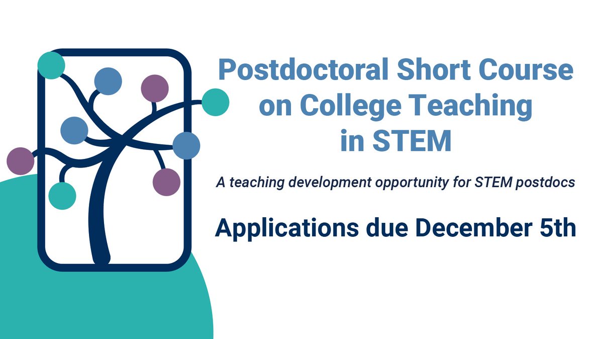 CRLT@umich (@umich_crlt) on Twitter photo Final call for #umich Postdocs in STEM to apply for the Winter 2025 Postdoctoral Short Course on College Teaching in STEM. Applications are due Dec. 5th! Visit crlt.umich.edu/programs/psc to apply <a href="/umichgradschool/">Rackham Grad School</a> Final call for #umich Postdocs in STEM to apply for the Winter 2025 Postdoctoral Short Course on College Teaching in STEM. Applications are due Dec. 5th! Visit crlt.umich.edu/programs/psc to apply <a href="/umichgradschool/">Rackham Grad School</a>