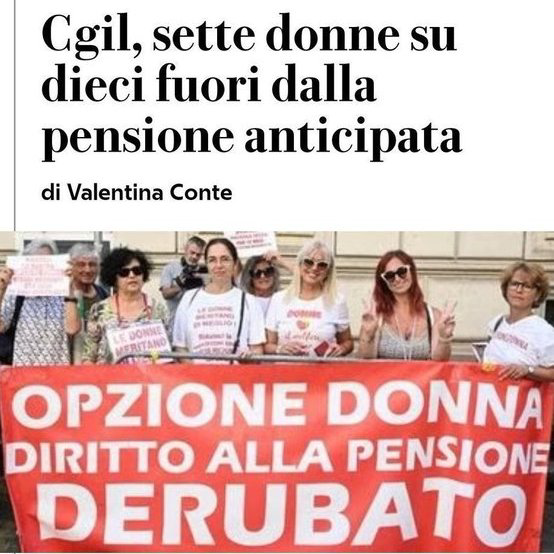 AbettaElis's tweet photo. @FratellidItalia @GiorgiaMeloni La 'realtà dei numeri' #opzionedonna #donne #pensioni  

@MinLavoro @MEF_GOV 
#governomeloni #GovernoDiPagliacci https://t.co/Z2eeGCxXjE