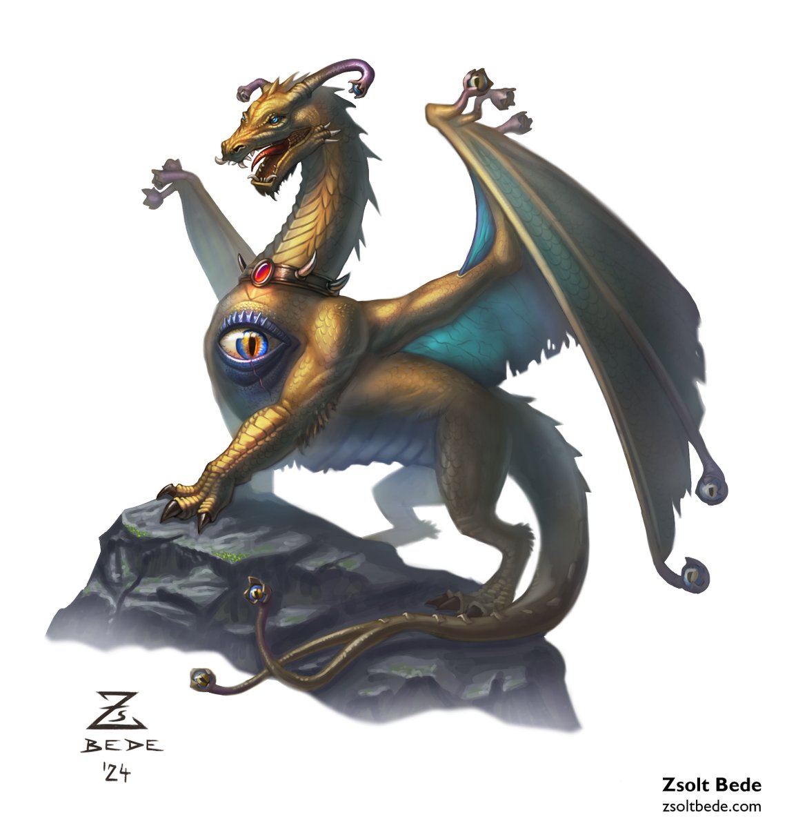Wugrash's tweet photo. Beholder dragon #beholder #dragon #fantasy #characterdesign #characterart #creaturedesign https://t.co/loR0sQzIVq