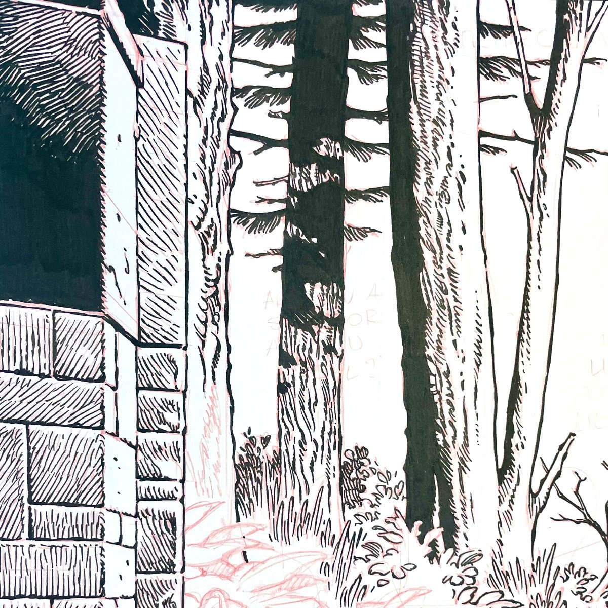 GR_comics's tweet photo. tree trunks
partial inks detail
#makingcomics #SecretProject3
#process https://t.co/Ss6czJk5QH
