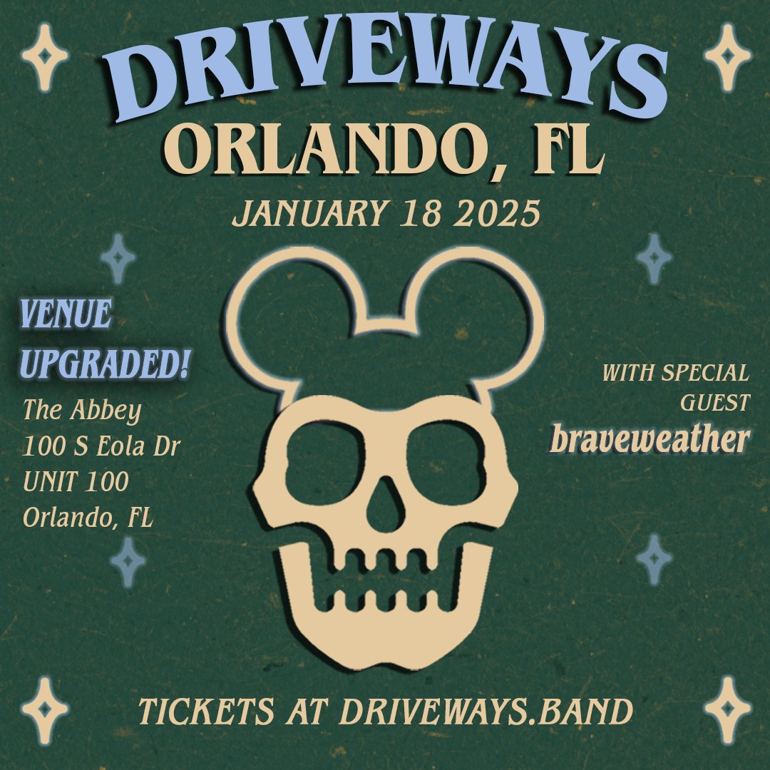 ORLANDO LOW TICKET WARNING ticketweb.com/event/driveway…