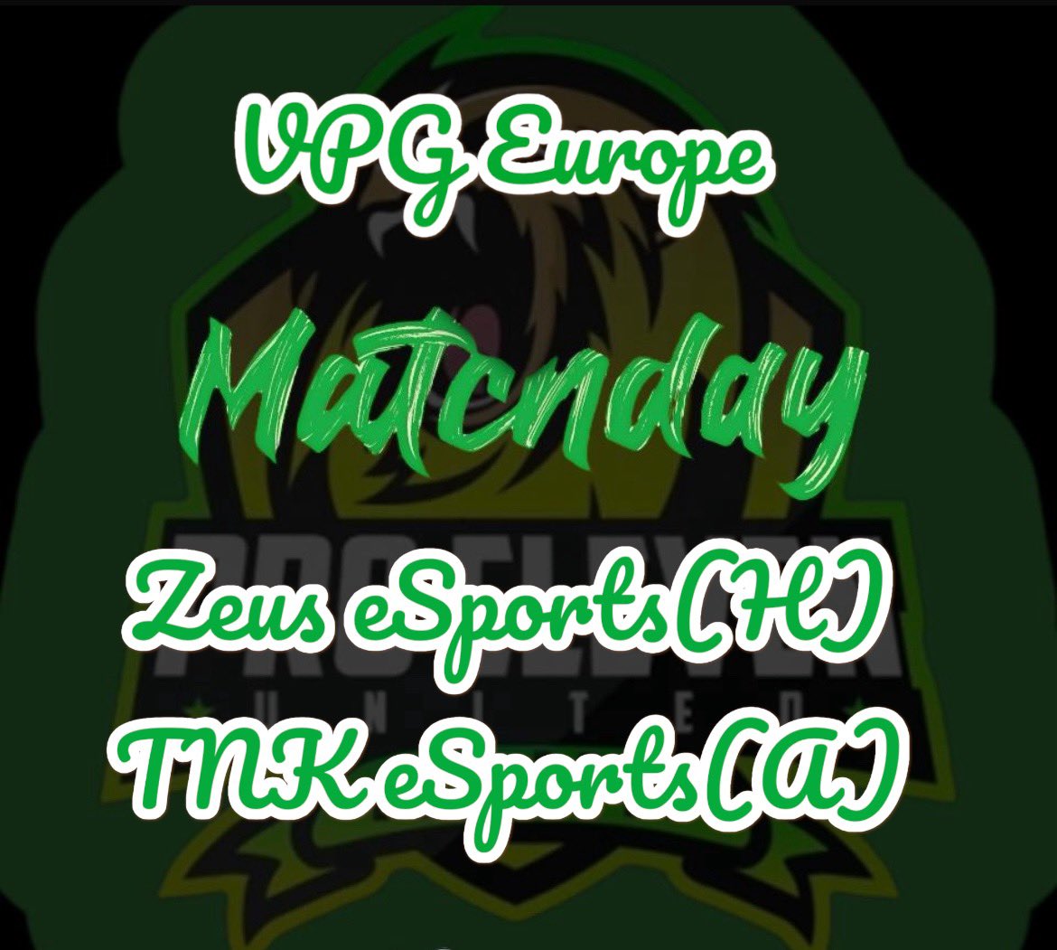 Heute ist wieder Spieltach!!!!
<a href="/VPGEurope/">Virtual Pro Gaming | Europe</a> <a href="/zeus_esportsx/">BIG-watson</a> <a href="/TNkesports_ES/">TNK Esports ⛩️</a>