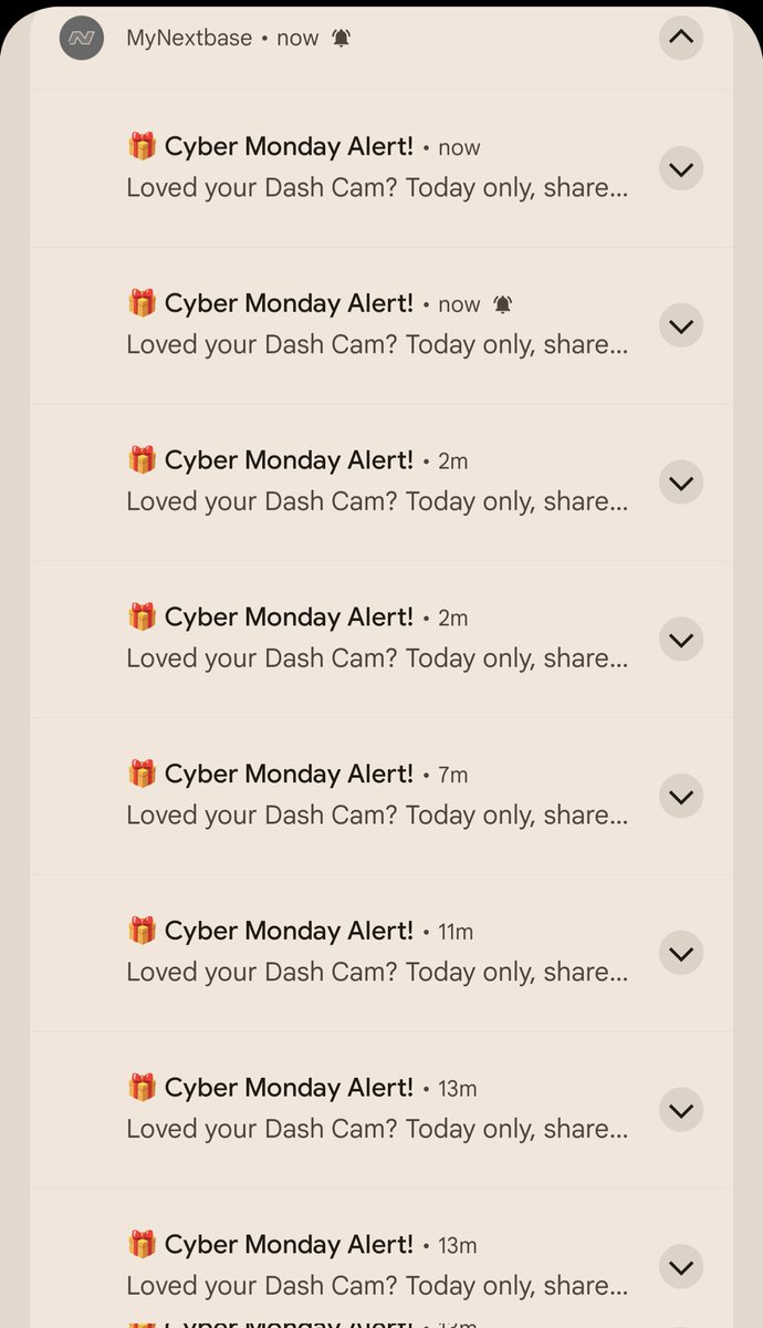 sayzey's tweet photo. @NextbaseUK can you stop now please? It's just #Spam at this point https://t.co/z0zcuDCZ0M