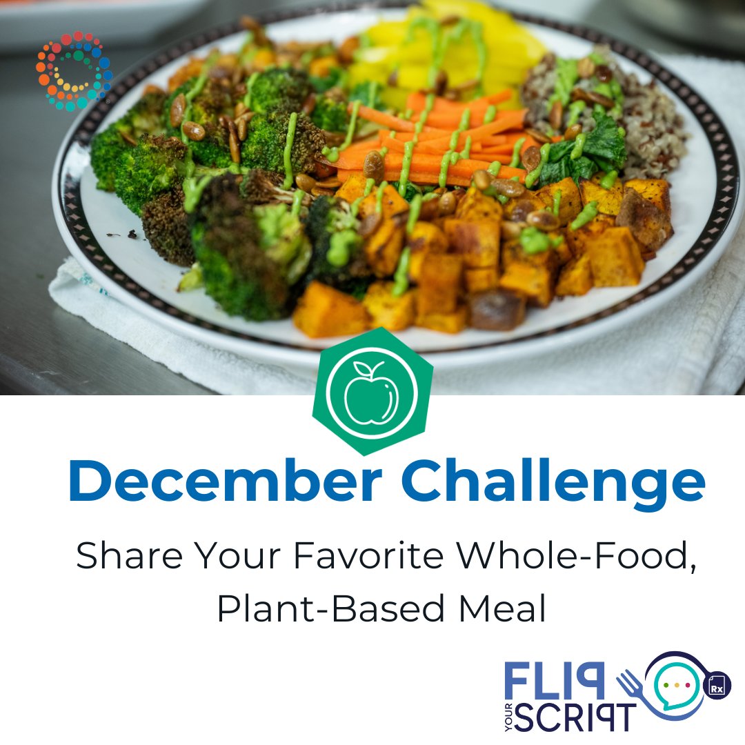 ACLifeMed's tweet photo. Month 2 of the #FlipYourScript Challenge is here!
Share your fave WFPB meal + ACLM’s Dietary Spectrum resource with patients, post your story using #FlipYourScript, & tag us!
🎉 Bonus: 5 participants will win ACLM swag!
Join the FREE CME/CE course: https://t.co/ywz7jtEi8I https://t.co/7ZOKsv50tG