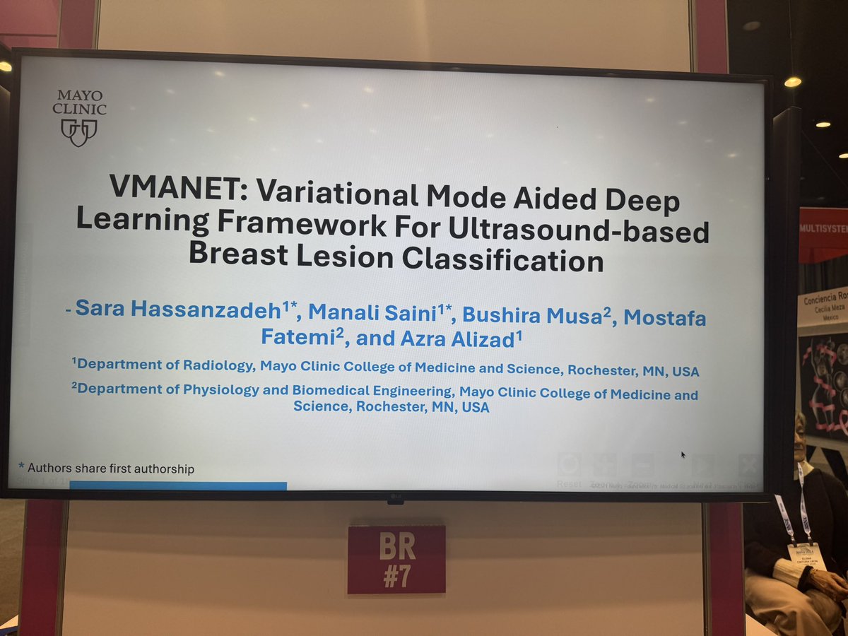 saraaahzzz's tweet image. Come by if you are interested in application of #AI in breast ultrasound imaging!
#RSNA2024 #ArtificialInteligence #AI #breastImaging
