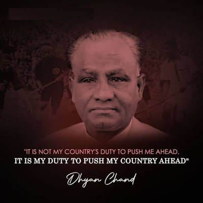GDhyanchand's tweet photo. ध्यानचंद जी का जीवन हमें याद दिलाता है कि महानता केवल उपलब्धियों में नहीं बल्कि उस शालीनता, समर्पण और निष्ठा में निहित है जिसके साथ कोई अपने राष्ट्र की सेवा करता है और दूसरों का उत्थान करता है। दद्दा ध्यानचंद की पुण्य तिथि पर शत शत नमन!
@IndiaSports #dhyanchand
@mansukhmandviya https://t.co/ipbWiB4K4g