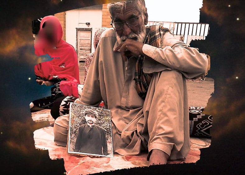 This father sent his son Bayandur to university for education, but now he has joined a sit-in protest camp in the same university and demanding his son's whereabouts who was taken away in broad daylight from the main Uthal bazaar just days ago.
#ReleaseBayandurBaloch