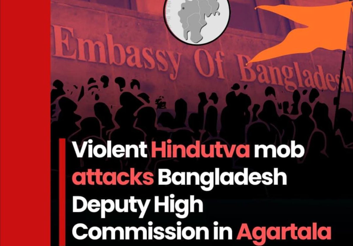 Mobarak139's tweet photo. India is not able to protect the diplomatic mission &amp; their employees. It proves how weak the Indian law enforcement authorities are! India should ask the help from UN to get peacekeepers in country to protect foreign mission.
#AllEyesOnBangladeshiHighComissionInIndia https://t.co/NzSnY7K9SM