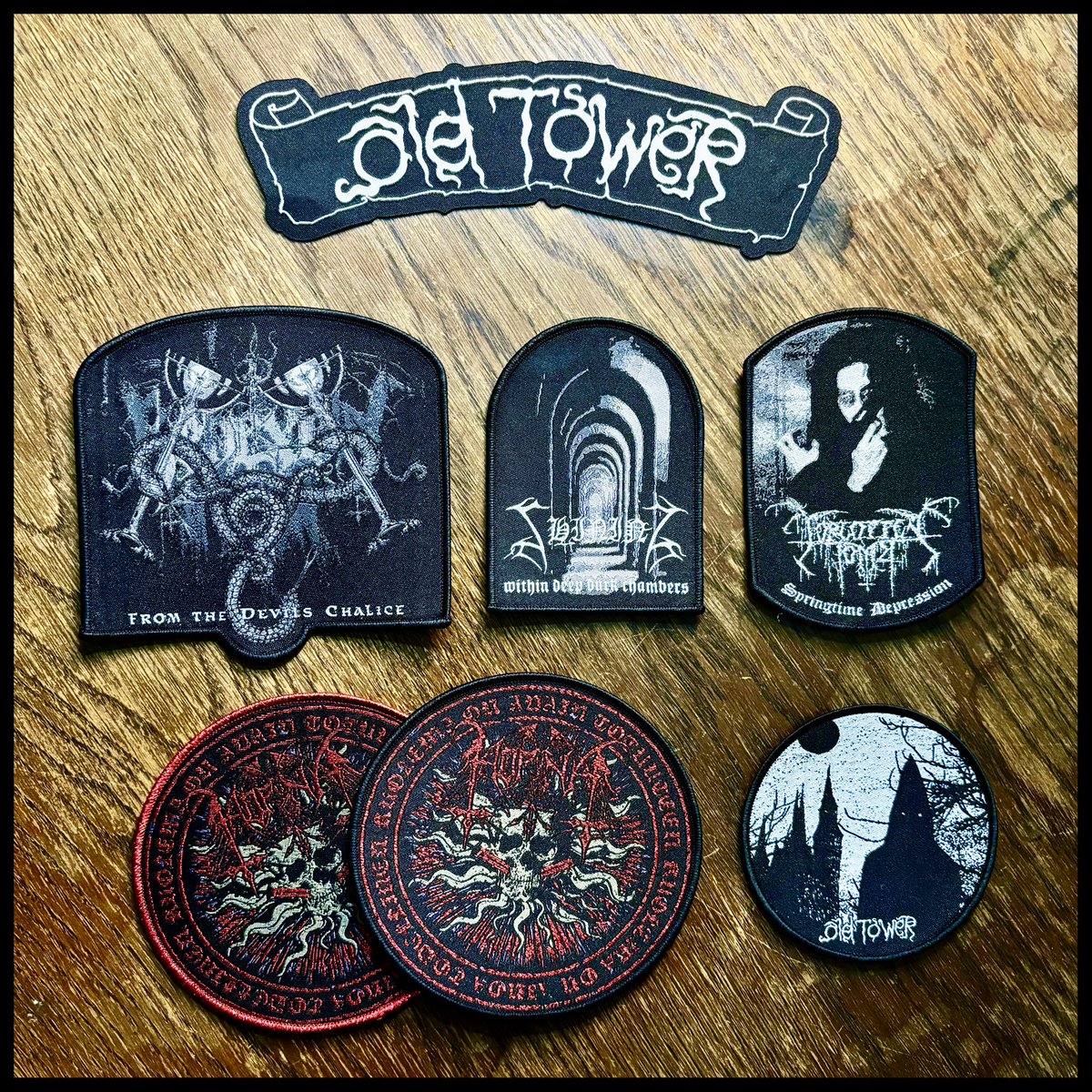 CultNeverDies's tweet photo. New patches at https://t.co/n0YedcbxOh 

#oldforest #shining #behexen #horna #forgottentomb #blackmetal #dungeonsynth https://t.co/Tx2UMgDJfs