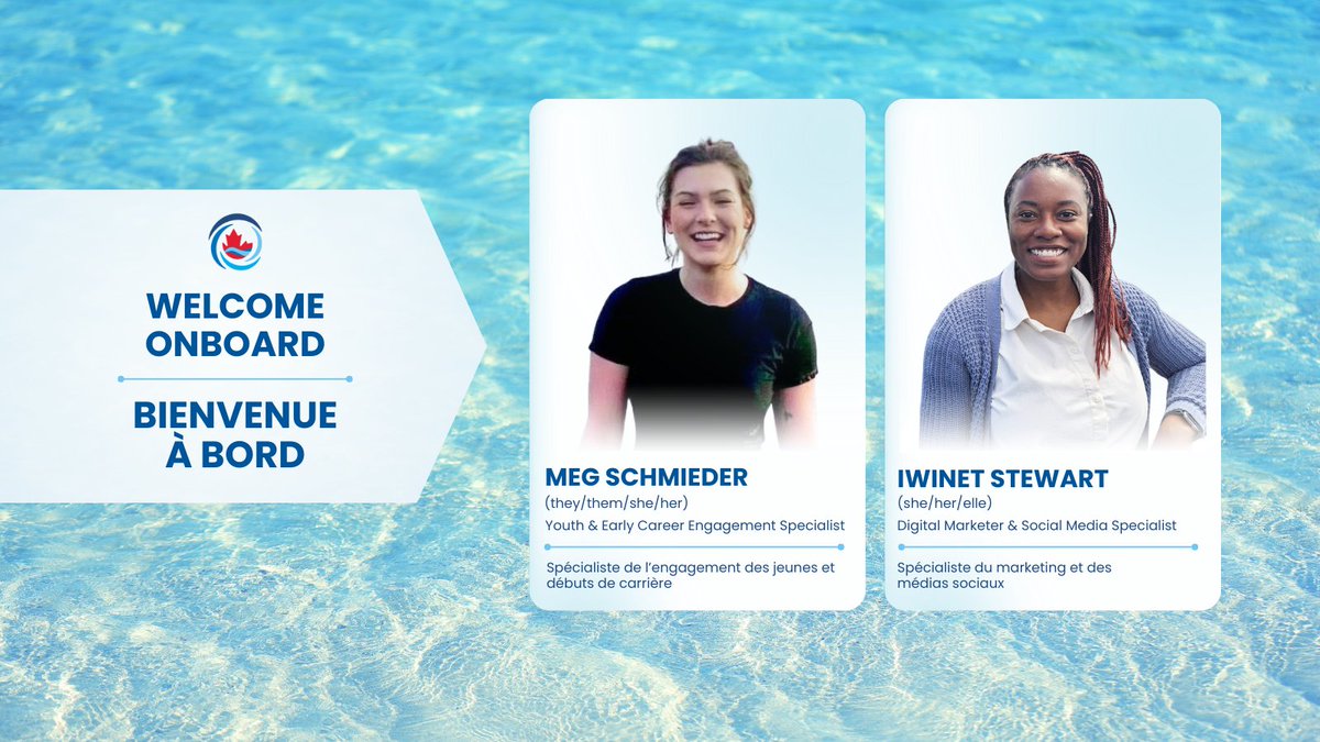CANoceanlitCO's tweet photo. Thrilled to welcome two new dynamos to COLC!

Iwinet Stewart (she/her/elle): Simplifies complex messages &amp; drives purpose-driven marketing.

Meg Schmieder (they/them/she/her): Passionate about nature-based education &amp; youth empowerment.

#WelcomeAboard  #COLCTeam  #OceanLiteracy https://t.co/86eCMuYUCU