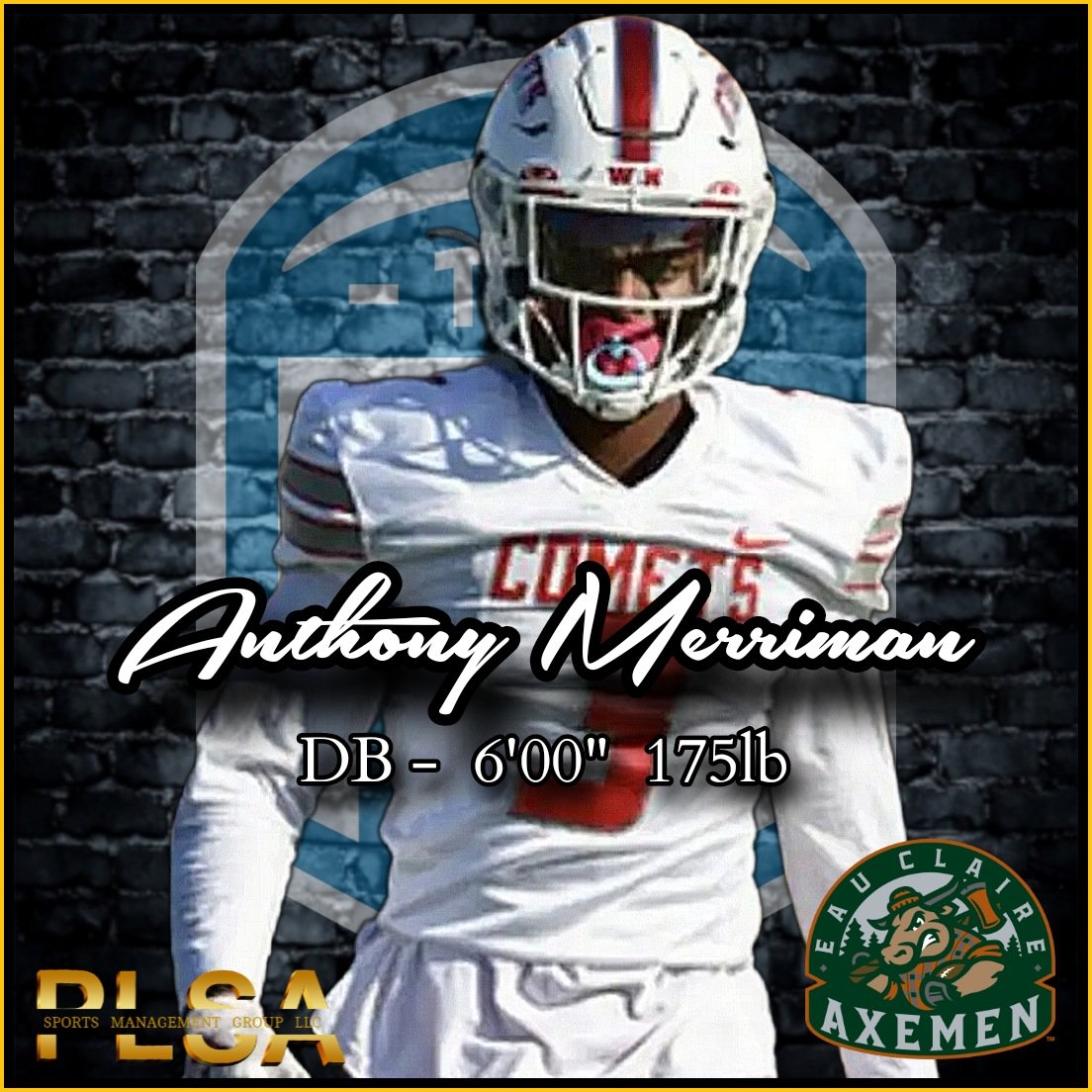 PLSA Sports Management Group, LLC (@prolevelagents) on Twitter photo Congratulations to <a href="/ProLevelAgents/">PLSA Sports Management Group, LLC</a> client Anthony Merriman for signing a 2025 offer with the #EauClaireAxemen of the #TAL
We wish Anthony and his teammates a successful season. Congratulations to <a href="/ProLevelAgents/">PLSA Sports Management Group, LLC</a> client Anthony Merriman for signing a 2025 offer with the #EauClaireAxemen of the #TAL
We wish Anthony and his teammates a successful season.