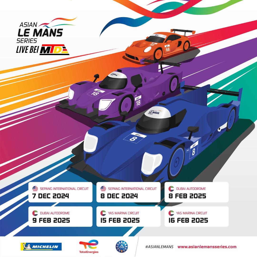 Die <a href="/AsianLeMans/">Asian Le Mans Series</a> live, kostenlos und auf Deutsch auf unserem YouTube Account 🤩🇩🇪
Die größte Rennserie bei MTD die wir bisher übertragen dürfen!

#AsianLeMansSeries #AsLMS #EnduranceRacingforAsia #LCTV #MotorsportTelevisionDE