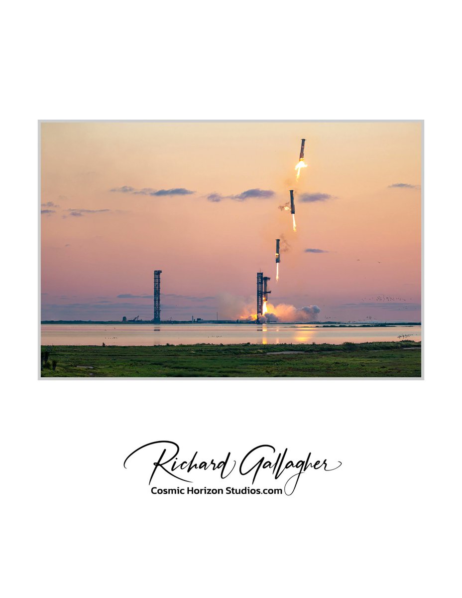 CosmicHStudios's tweet photo. 🔥 LAST CHANCE! Time is running out 6hrs left to own exclusive pieces from the Fall 2024 Collection—40% OFF, ends Wednesday at 12pm EST

Featured pieces:
🌕 PACE Mission Ignition 
✨ IFT-5 Booster Catch Sequential Composite 
🌅 IFT-5 Sunset at Starbase 
Shop now! #Canvas #posters https://t.co/OR3rHJOyFs