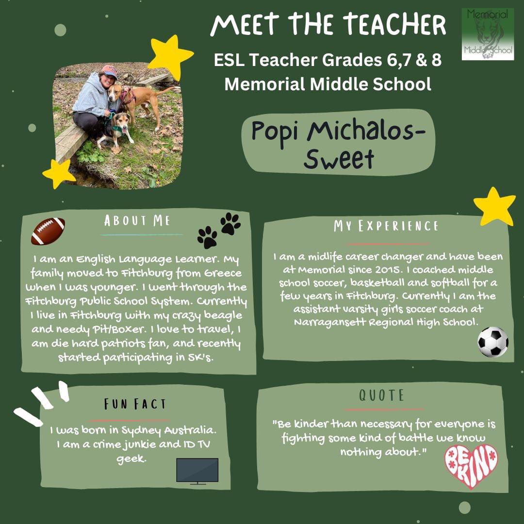 Meet the Teacher: Popi Michalos-Sweet