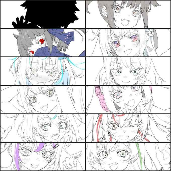 #目だけでフォロワーさんを惚れさせる
隠しキャラみたいな感じにしたかった 