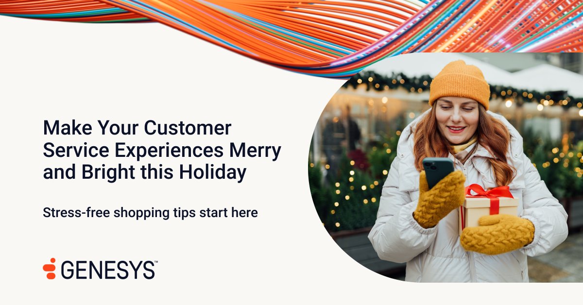 But what are retailers doing different this holiday? Genesys shows how they're using #AI and tech to make your experiences smoother — from personalized recommendations to 24/7 support.