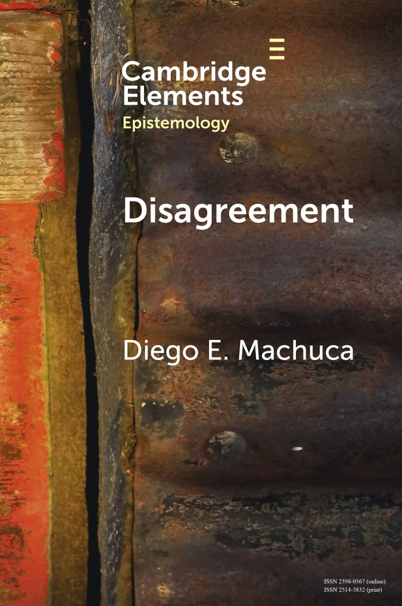 Cambridge University Press - Philosophy (@cambup_philnyuk) on Twitter photo New Cambridge Element Disagreement by <a href="/DiegoEMachuca/">Diego Machuca</a> is now free to read for 4 weeks!
cup.org/4igKlsr
#cambridgeelements #philosophy New Cambridge Element Disagreement by <a href="/DiegoEMachuca/">Diego Machuca</a> is now free to read for 4 weeks!
cup.org/4igKlsr
#cambridgeelements #philosophy