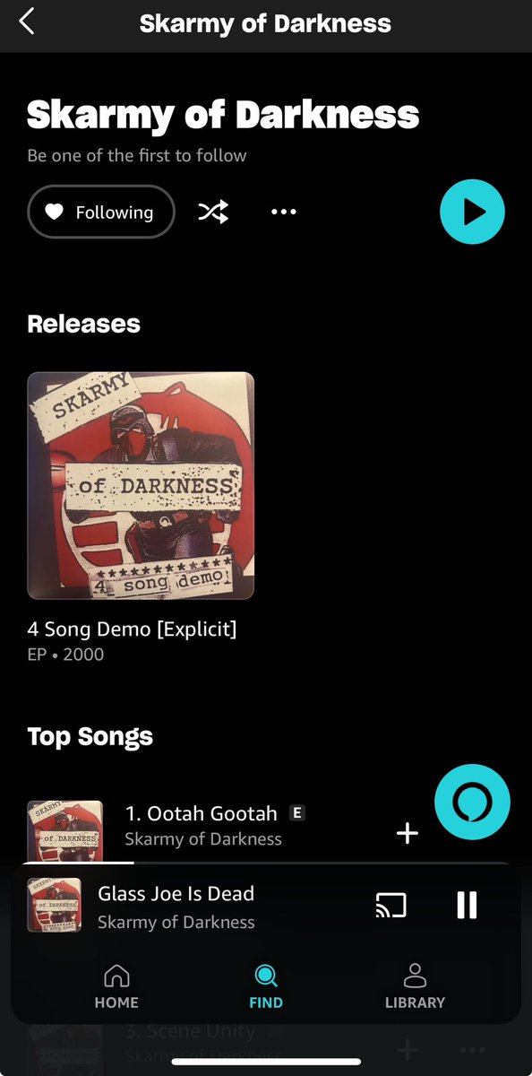 Skarmy_darkness's tweet photo. GOOD NEWS!
For the first time EVER the four song demo we recorded and put out in 2000 is available to stream on Amazon Music. Spotify is next!
Weโll be posting other old releases in the coming weeks!
#ska #skarmyofdarkness #skarmy #streaming #weold https://t.co/0zbiXOTHRS