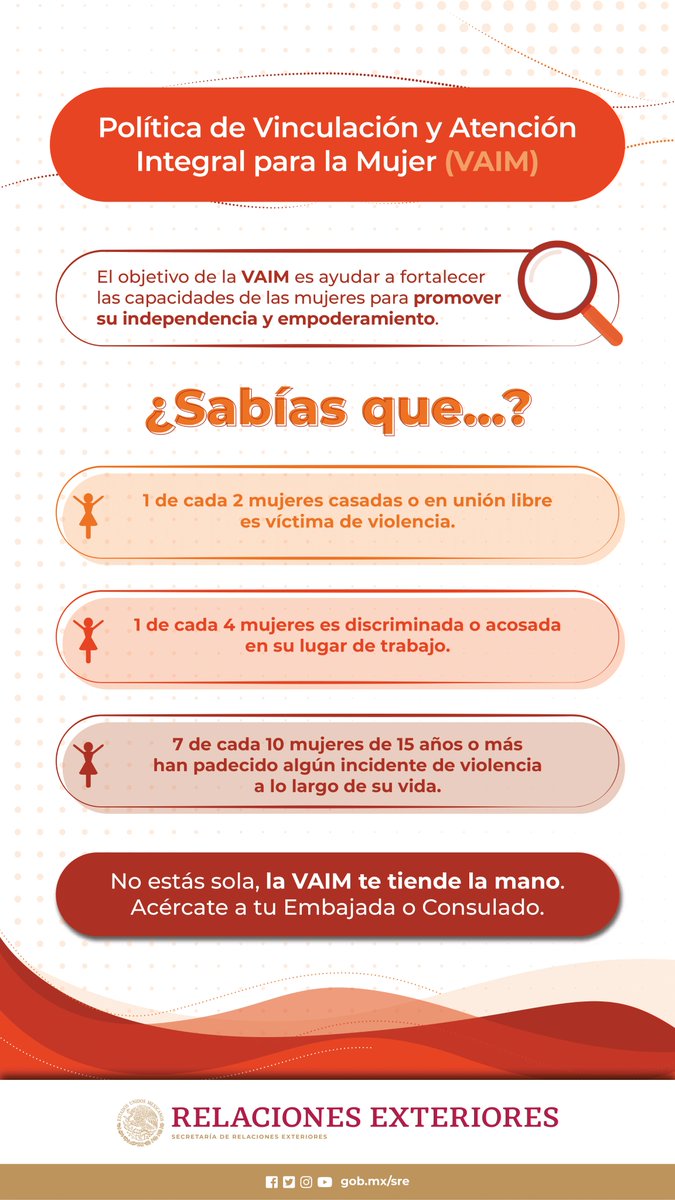 #ProtecciónConsular; #ConsuladodeMéxico #EmbajadadeMéxico; #ProtecciónPreventiva #NoEstasSola🧡