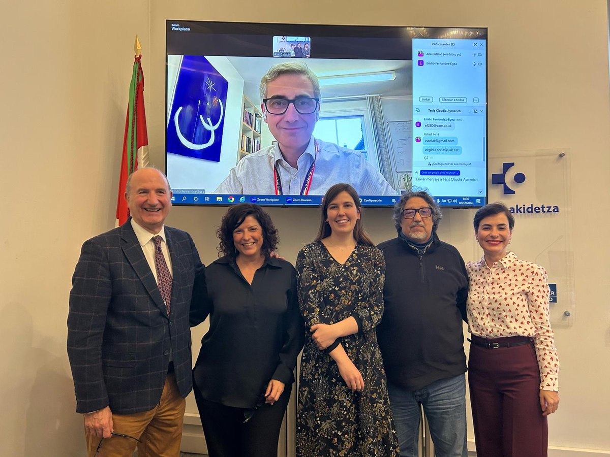 Ana Catalan (@anacatalanpsq) on Twitter photo Thrilled to share that my colleague and friend has successfully defended her thesis! 🌟 Wonderfully done, <a href="/claudiayme/">Clàudia Aymerich</a> ! A brilliant work on psychosis prevention from a cross-sectional perspective. It’s been a pleasure to share this path with you! 👏📚 #MentalHealth #Research Thrilled to share that my colleague and friend has successfully defended her thesis! 🌟 Wonderfully done, <a href="/claudiayme/">Clàudia Aymerich</a> ! A brilliant work on psychosis prevention from a cross-sectional perspective. It’s been a pleasure to share this path with you! 👏📚 #MentalHealth #Research
