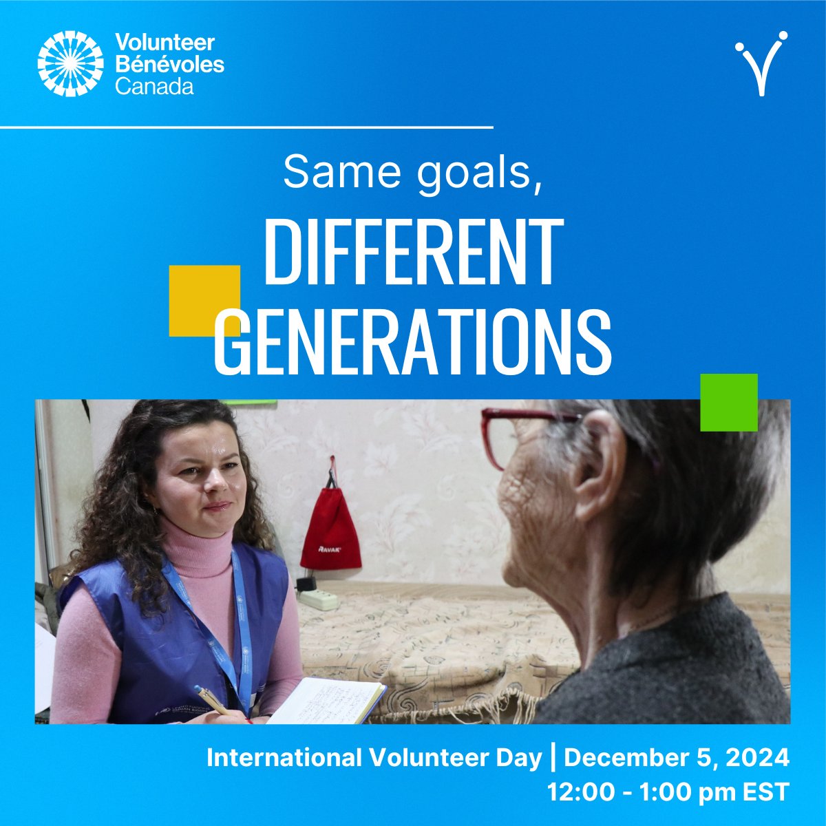 🌍 On #InternationalVolunteerDay, we celebrate the volunteers who help bridge generational gaps to create stronger and more connected communities. Join us on December 5 to celebrate this day: ow.ly/kpv650UjhI9

#IVD2024 #VolunteerImpact <a href="/UNVolunteers/">UN Volunteers</a>