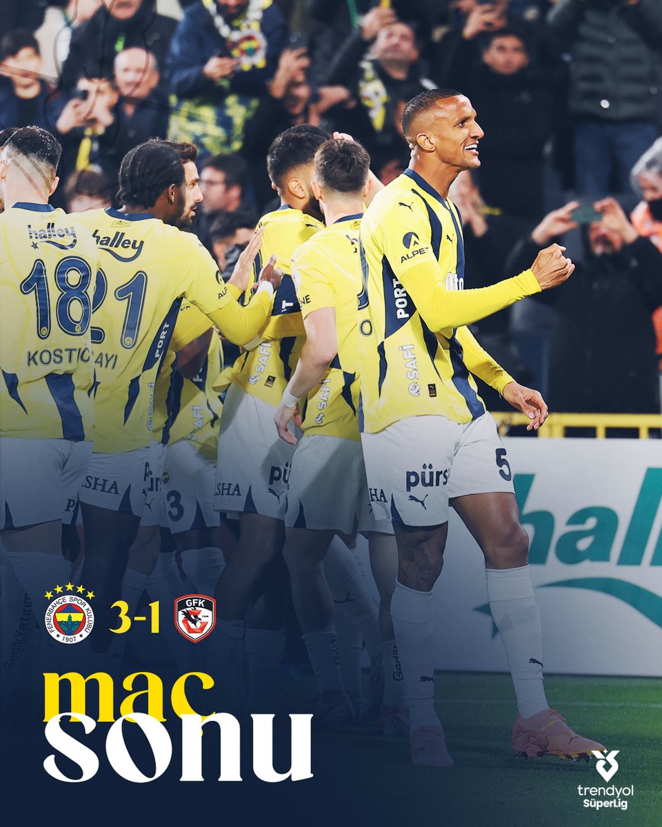Kadıköy'de 3 puanı 3 golle alıyoruz. 👊 

#FBvGFK