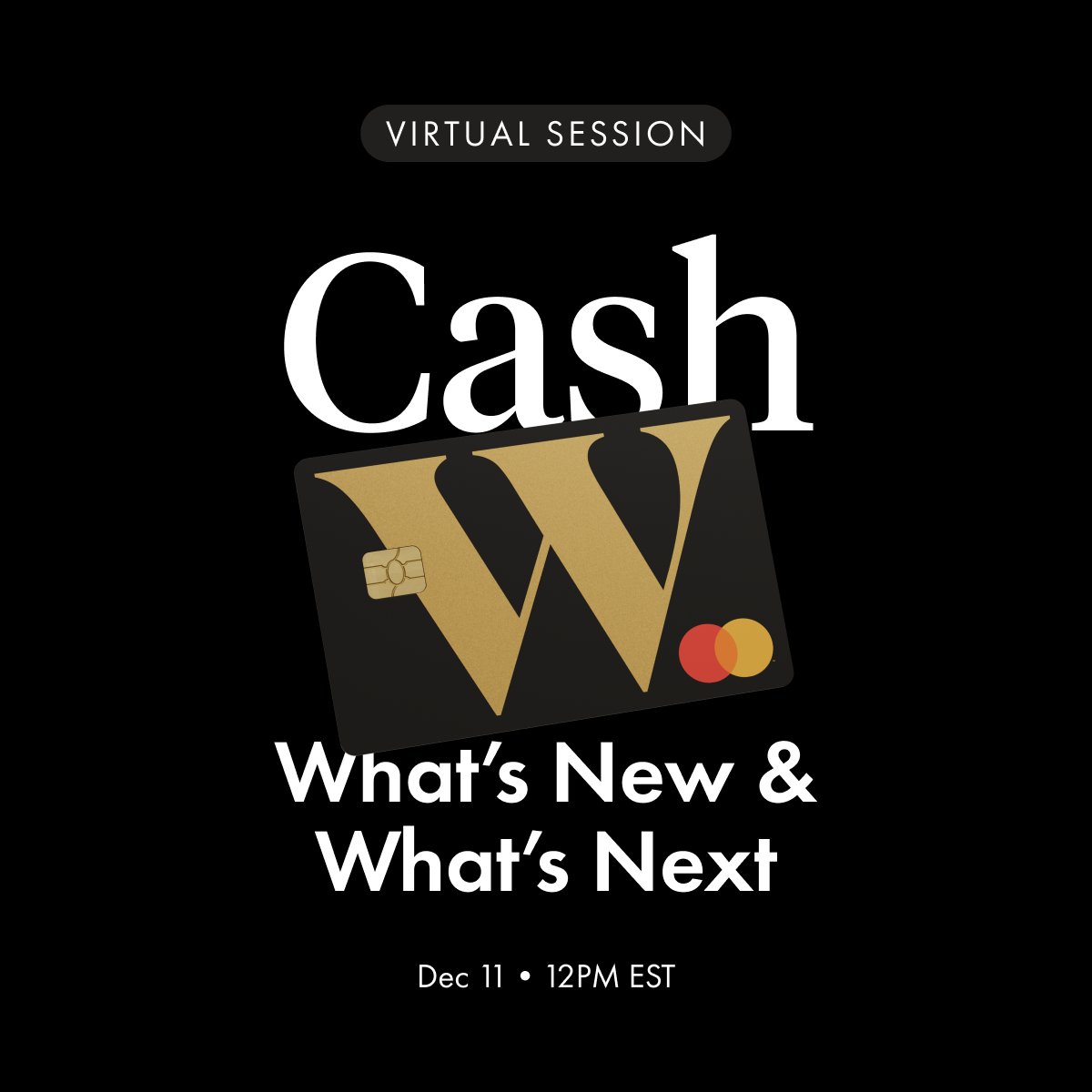 We’re going live! 💸 Join us on December 11 at 12PM ET for a closer look at our Cash account. Expect feature demos, pro tips, and a big announcement.    RSVP right here ➡️ events.zoom.us/ev/Auw7LPlHFU2…
