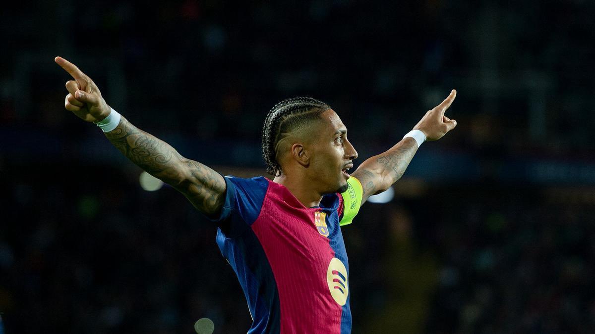 ⚽️ Si Raphinha hace gol ante el Mallorca y el Barça gana, sorteamos su camiseta a elegir.

✅Para participar: 

- Dale RT 🔁  y MG al tweet ❤️

- Sigue a <a href="/Ctinfo_17/">Ctinfo_17</a> y a <a href="/Somhiseremfcb/">Som I Serem FCB</a>
 
- *OPCIONAL* Mencionar a un amigo (doble participación)