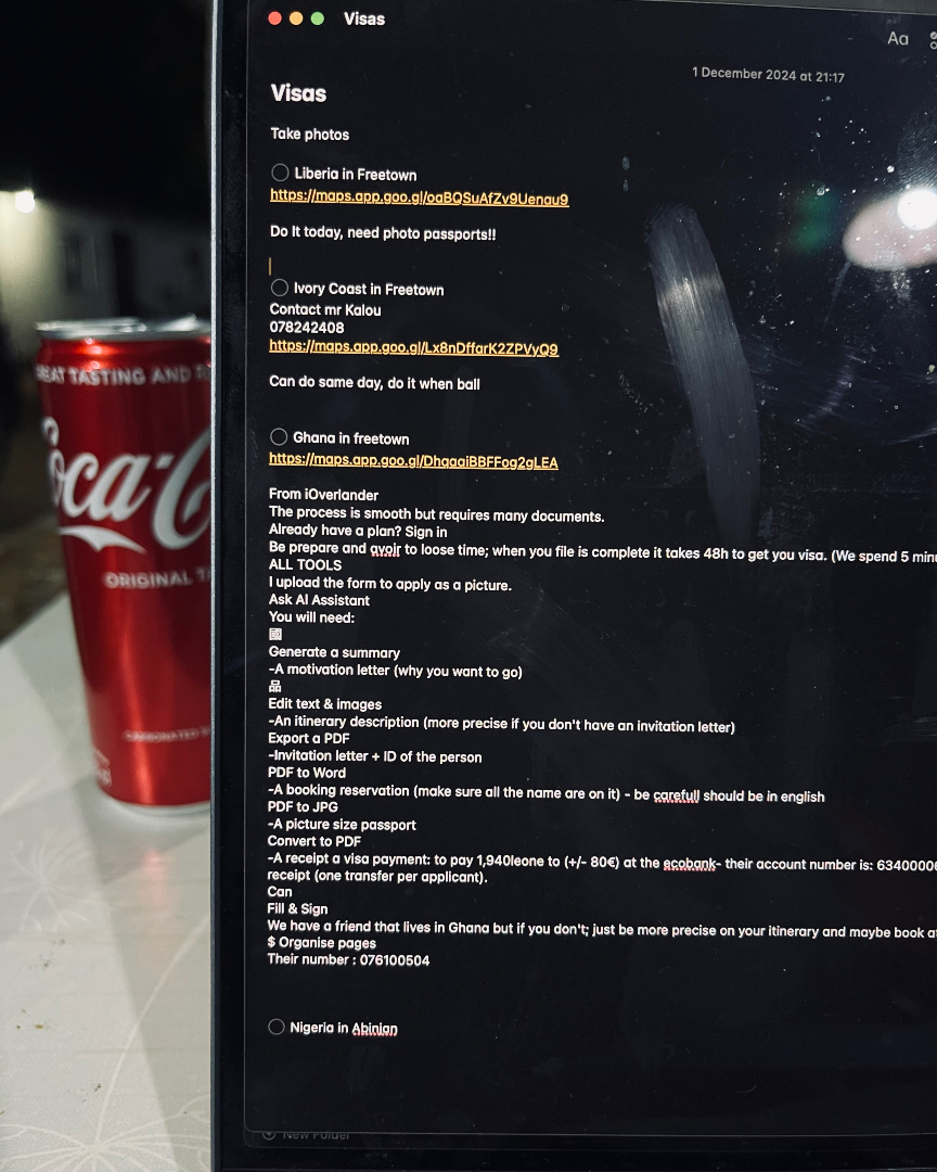 The dark side of overlanding, visas! Some are easy, some are a pain, but the overlanding community is wonderful 🛻