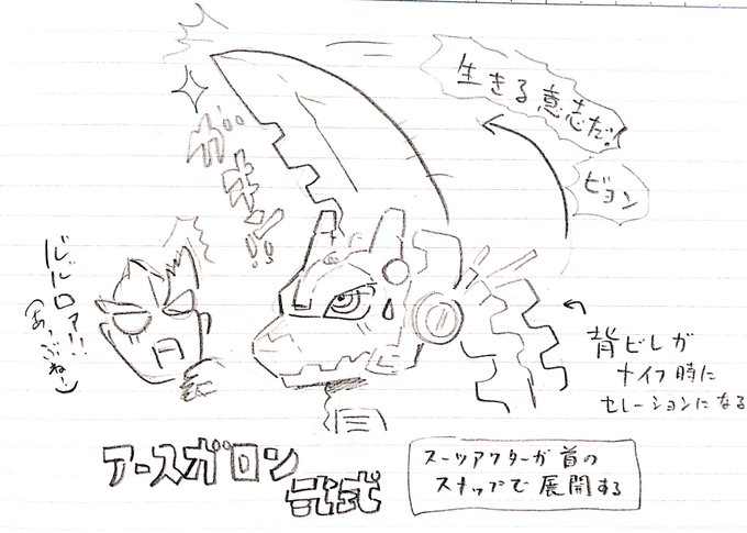 円◯プロダクション様へ。
アースガロン強化プランのご提案
中の人の石田彰と元ネタのアーストロンつながりで、アースガロンの頭頂部から折りたたみのブレードナイフが展開するギミックを搭載した「アースガロン弐式」というのを次の劇場版で登場させるのはいかがでしょうか?ご連絡お待ちしております 