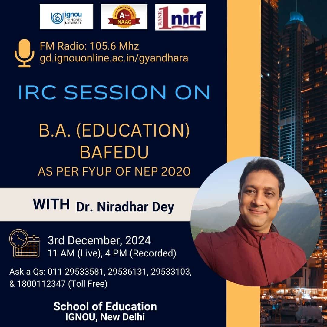 School of Education, IGNOU (@soeignou) on Twitter photo 