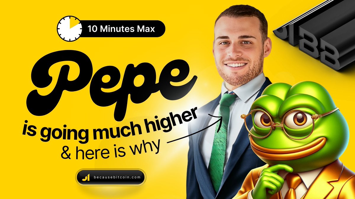 Today for “10 Minutes Max” I discuss the chart below &amp; how important it is to understanding why $Pepe is about to go much higher. If you’re a #Pepe holder you need to watch this one 👇 

Link: youtu.be/ApCQn_J8-b8?si…