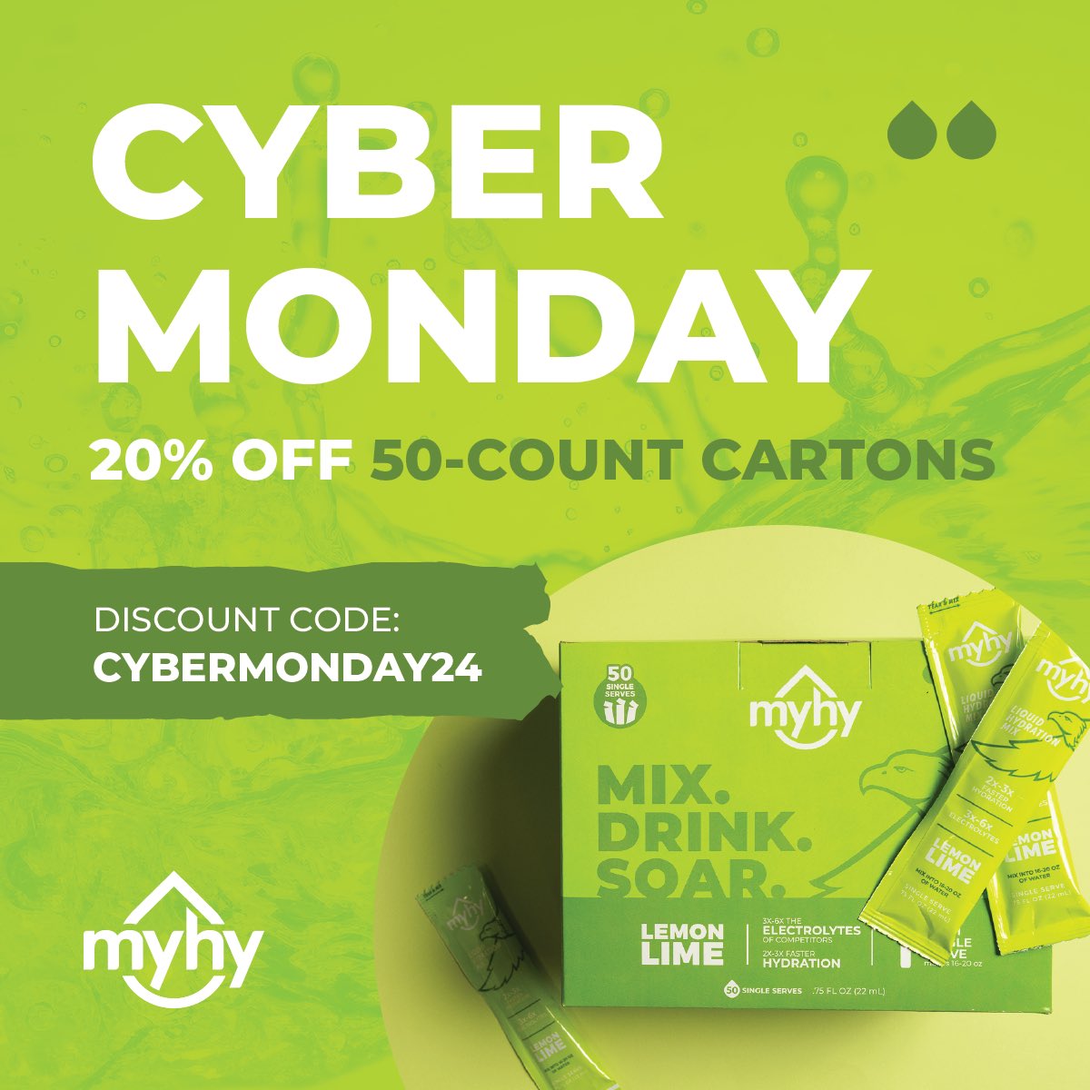 Drinkmyhy.com
💦💦💦💦💦💦💦💦💦💦💦

#stayhydrated 
#CyberMonday