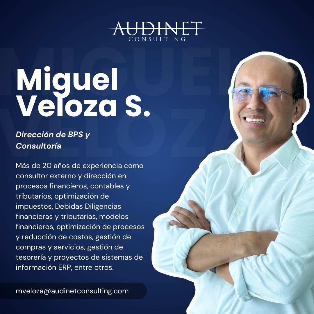 AudinetConsult's tweet photo. En AudiNet, contamos con líderes que marcan la diferencia. Miguel Veloza, nuestro Director de BPS y Consultoría, tiene más de 20 años de experiencia liderando procesos financieros, contables y tributarios. 

#AudiNet #Consultoría #MiguelVeloza #BPS #AudiNet https://t.co/M4Q0gCeAhK