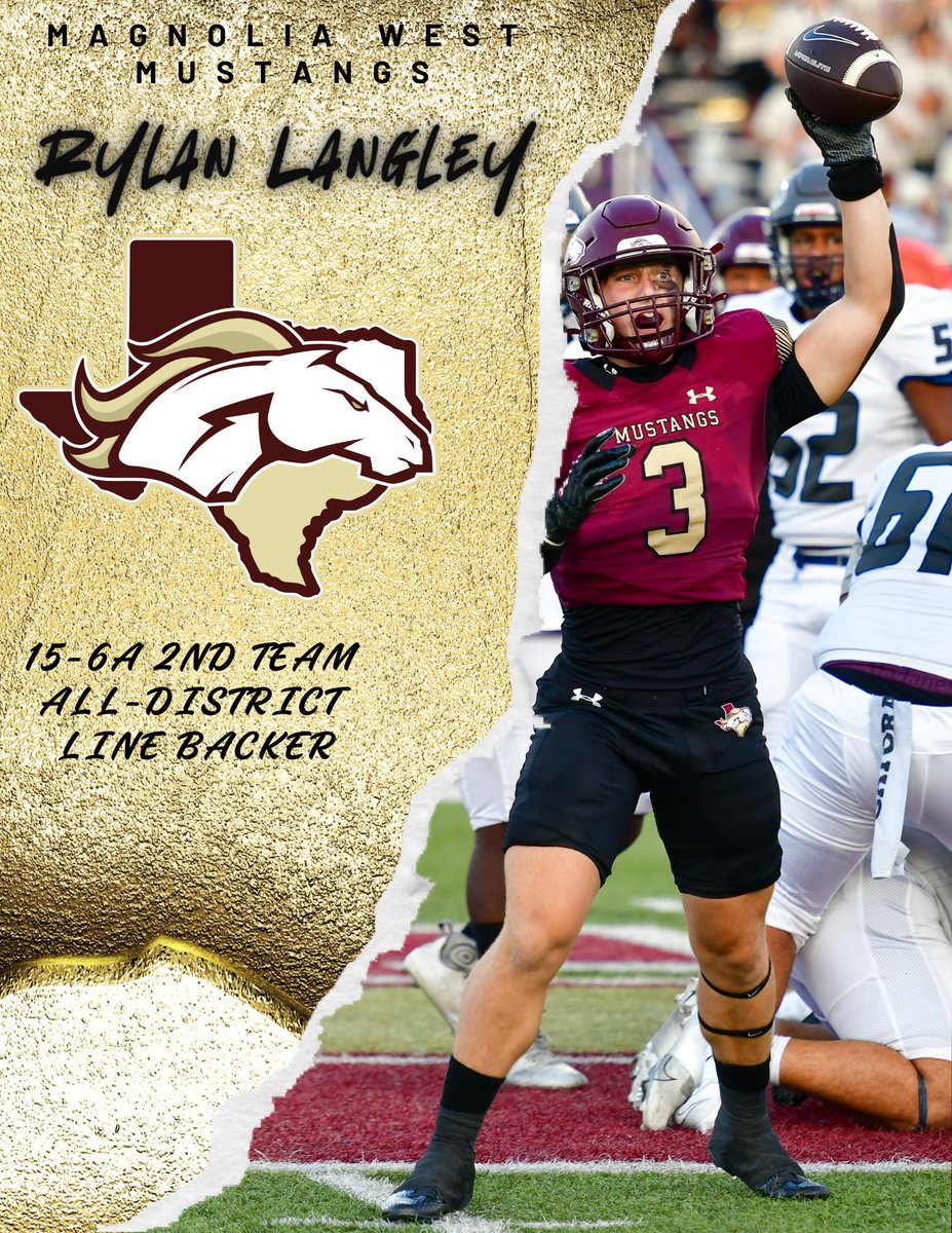 Congrats to Rylan Langley on being selected to 2nd Team All-District!