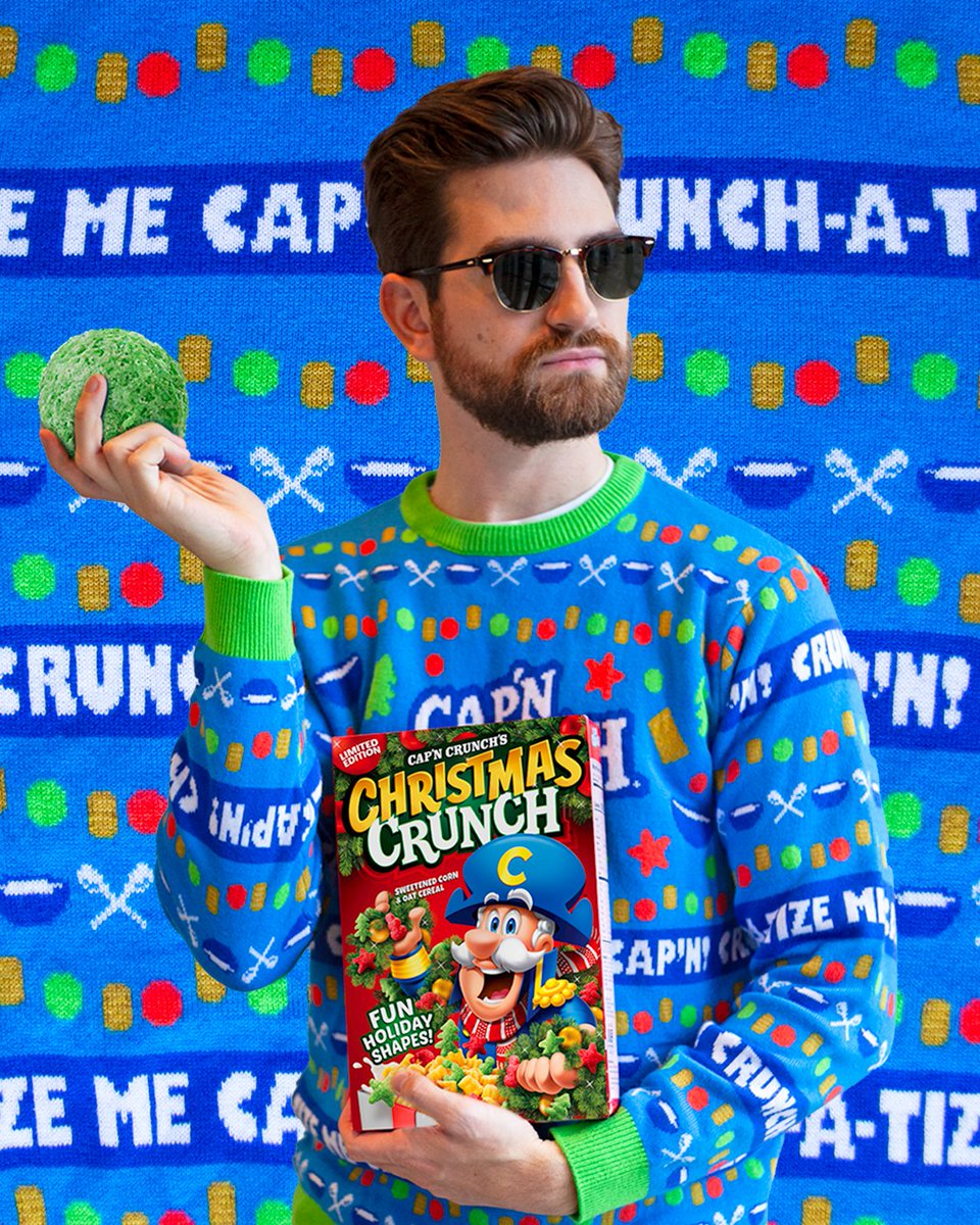 This is our fashion week 🧣😎

If you want a chance to win a holiday sweater drop a comment on this post with why you want a Cap’n Crunch themed sweater and the hashtag #ChristmasCrunchSweepstakes