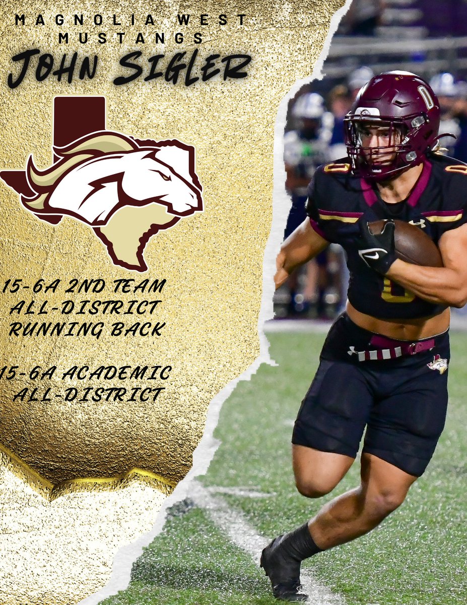 Congrats to John Sigler on being selected to 2nd Team All-District!