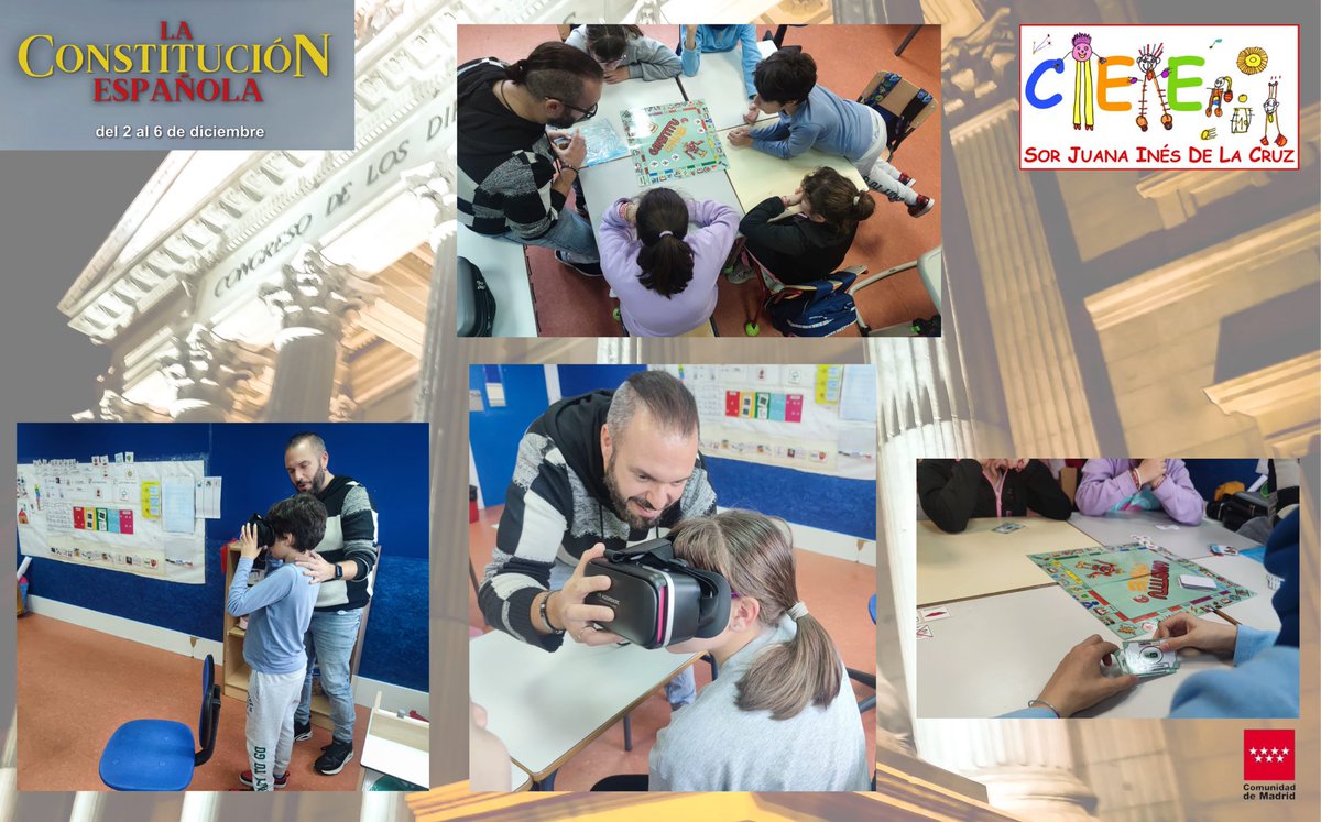 JoseUtrillaATD's tweet photo. El CPEE Sor Juana Inés de la Cruz de #Fuenlabrada ya está inmerso en su Semana de la #CMadridConstitución. Hemos disfrutado mucho en la visita virtual al Congreso y con el juego del Constitugame. ¡Gracias por invitarme a jugar juntos descubriendo la Constitución! #IF_CMadrid https://t.co/B5GXcFbdIj