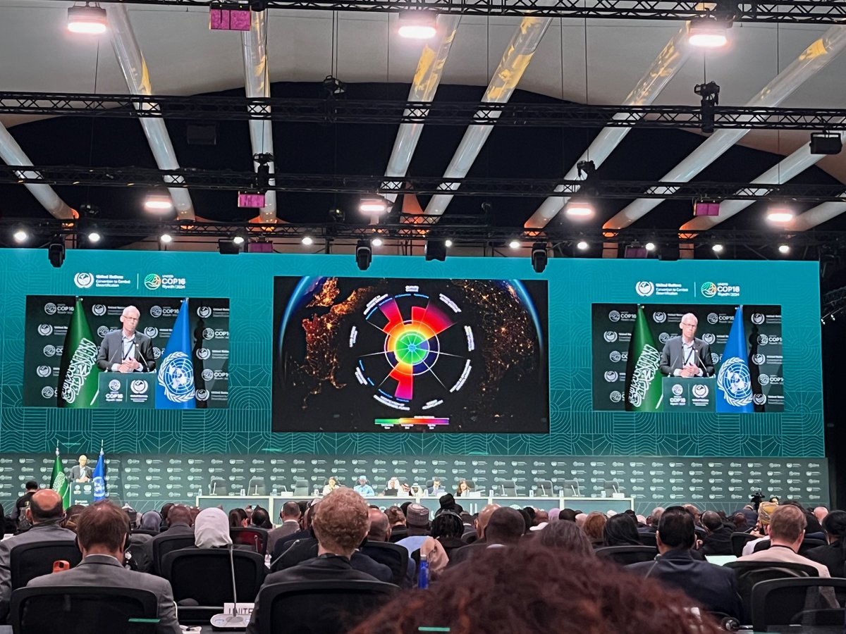 An inspiring speech by J. Rockström at the opening ceremony of <a href="/Cop16Riyadh/">COP16 Riyadh</a>: Land is the cornerstone to keep humanity within planetary boundaries <a href="/CEBAS_CSIC/">CEBAS-CSIC</a> <a href="/CEBAS_SWC/">CEBAS SWC</a> <a href="/mitecogob/">Transición Ecológica y Reto Demográfico</a> <a href="/UNCCD/">UN Land and Drought</a>