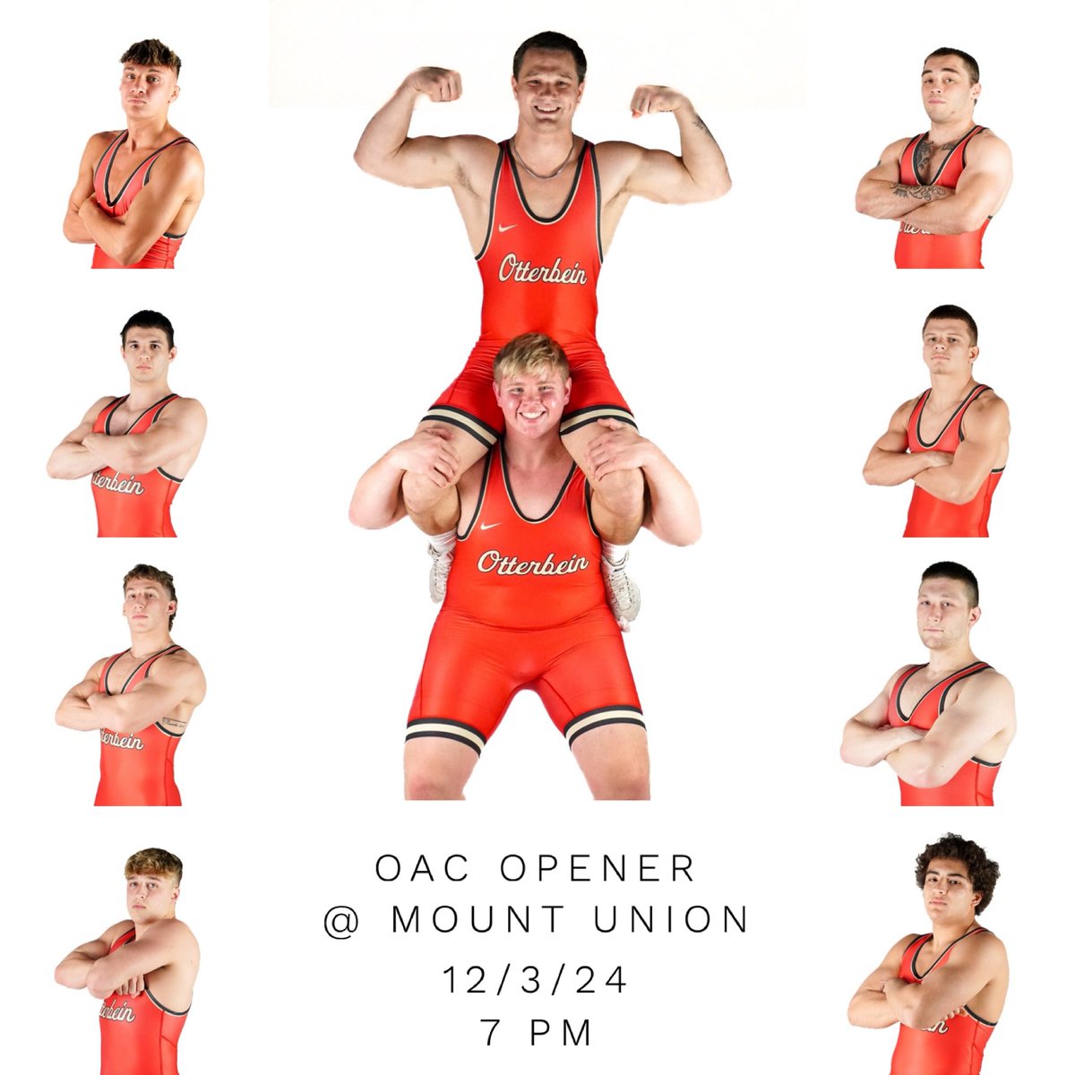 OAC Opener tomorrow, 12/3/24, at Mount Union. 7 pm start. #CardinalGRIT