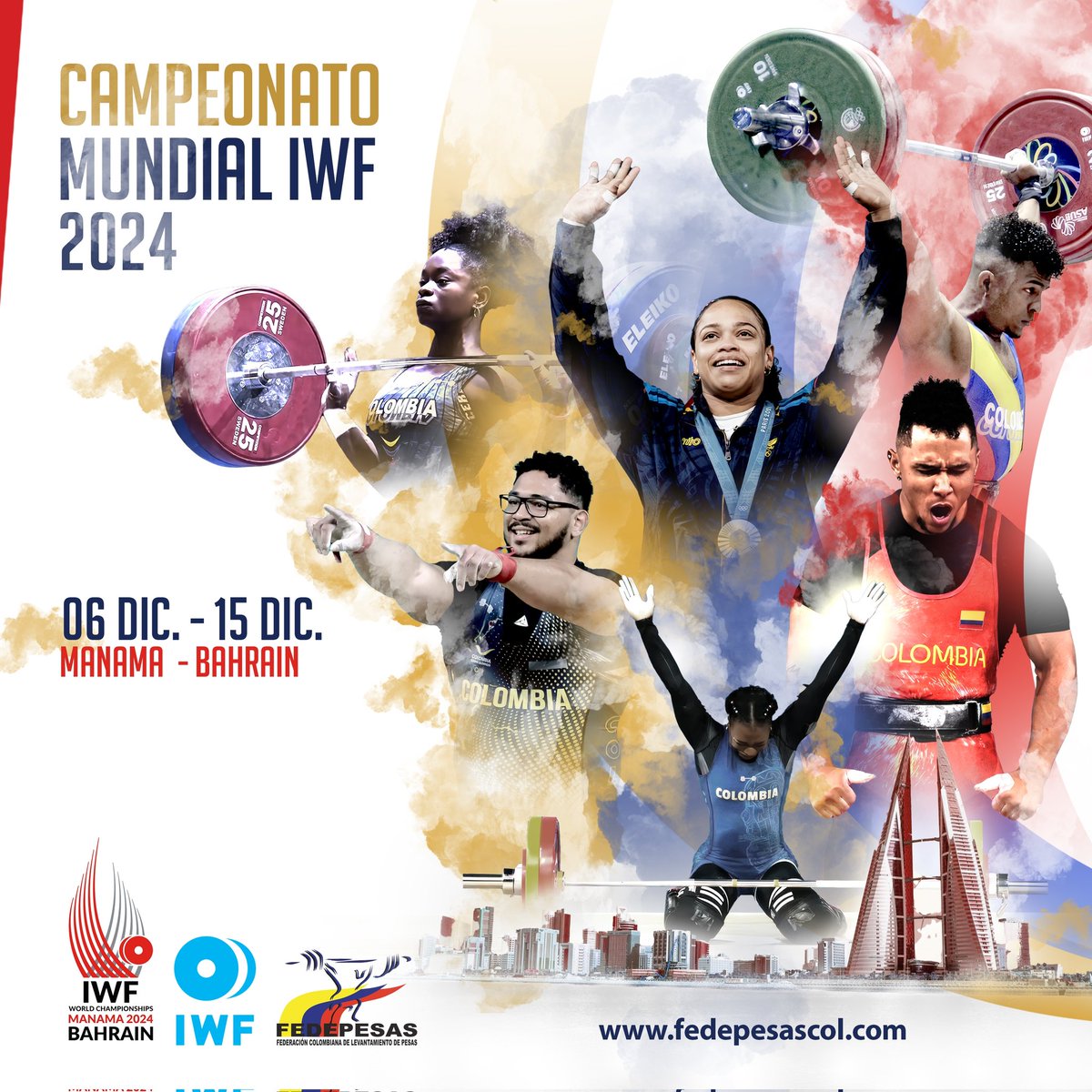 ✈️Próximo destino Bahrain...

Ya estamos listos para representar a nuestro país 🇨🇴 en el Campeonato Mundial IWF Manama 2024 🏋🏻‍♀️

¡Vamos Colombia! 🇨🇴🏋🏻‍♀️ @mindeportecol