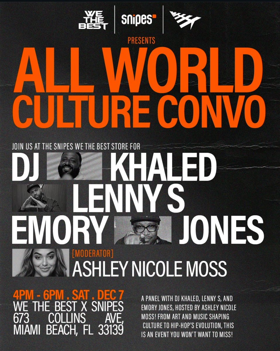 AshNicoleMoss's tweet photo. see ya Saturday! ππ§‘ @snipes_usa @djkhaled @kodaklens #EmoryJones https://t.co/NYTc7fB2c4