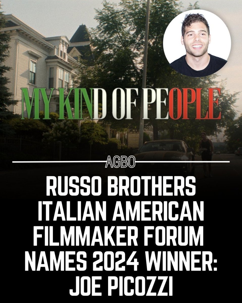 AGBO and the Italian Sons and Daughters of America proudly announce “My Kind of People,” directed by Joe Picozzi, as this year’s winner of the Russo Brothers Italian American Filmmaker Forum (RBIAFF)! #RBIAFFCompetition Full story: orderisda.org/culture/film-e…