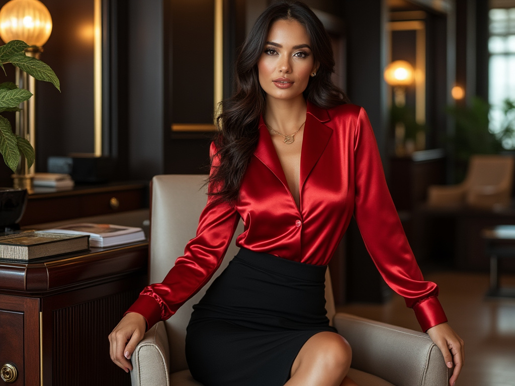 AIFashionChic's tweet image. 💼 Strategy, style, and success – my daily essentials #PowerDressed image by @grok
