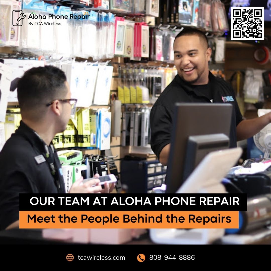 TCAWireless's tweet photo. Our technicians are passionate about what they do! With years of experience repairing all kinds of devices, they're ready to take on any challenge. 

Come meet our team at Aloha Phone Repair and let us bring your phone back to life!

https://t.co/zKB3Vzugrh
808-944-8886 https://t.co/FmktKncpZA