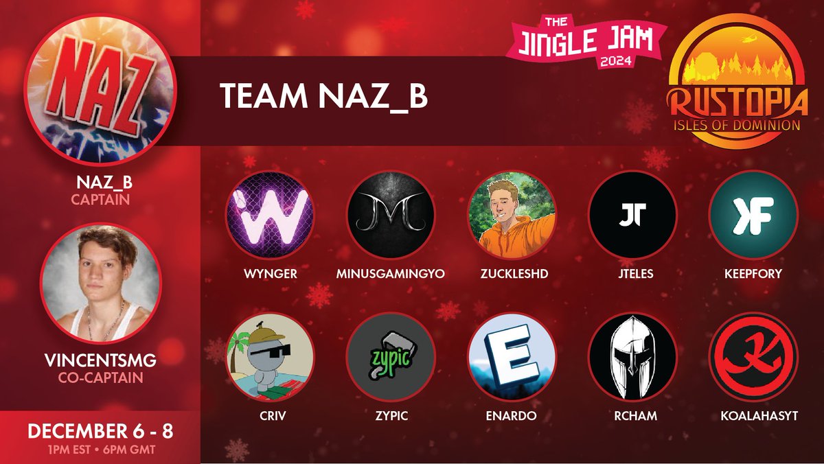 naz_rust's tweet image. Super excited to announce my team for the Rustopia charity event  

Big shoutout to @BeccaSomething  and @RustopiaServers (powered by @Winterustserver  &amp;amp; @SpoonkidRust )

@jinglejam Donation link : tilt.fyi/yk7qYlxsD1

GET READY BOYS SUBATHON ON 6TH 
24 HOUR STREAM